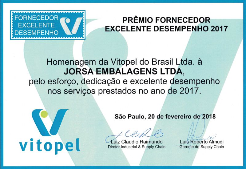 Premiação Vitopel